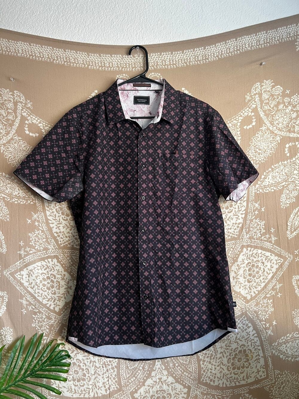 7Diamonds Liberty Floral Dance Short Sleeve Shirt Men's M